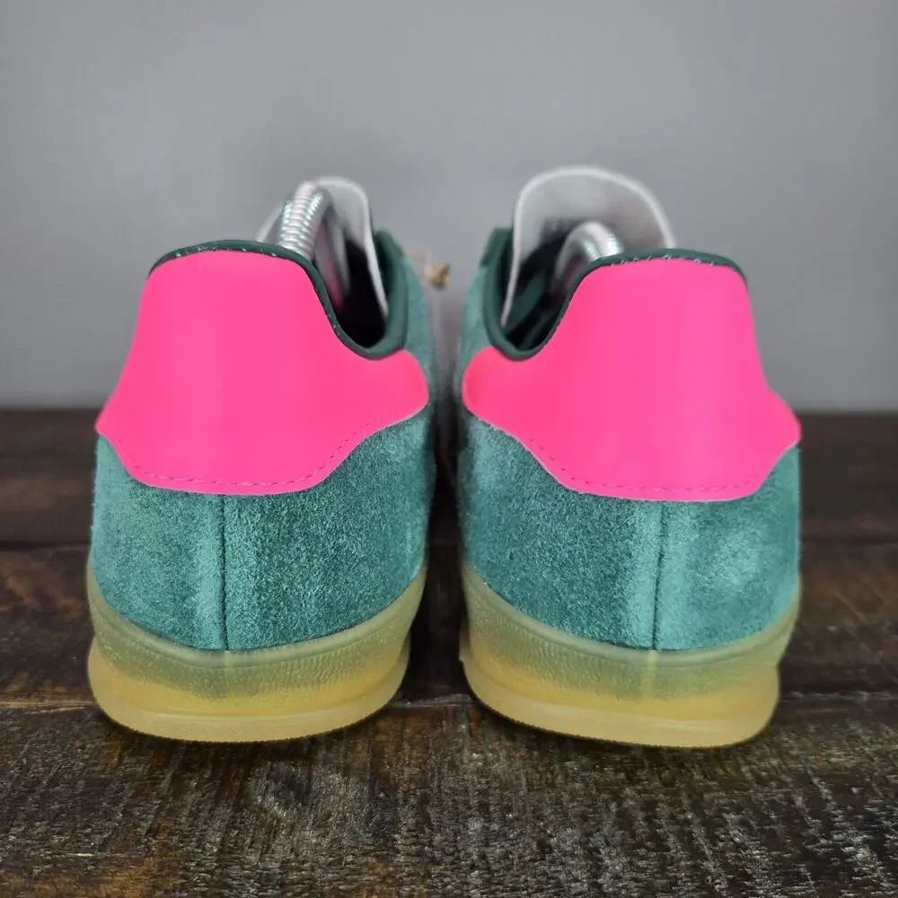 NEW adidas Gazelle Indoor Womens Size 10.5 Lifestyle Shoes Green Pink IG5929